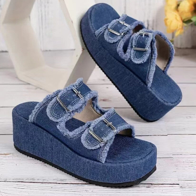 Denim Flair Sandals