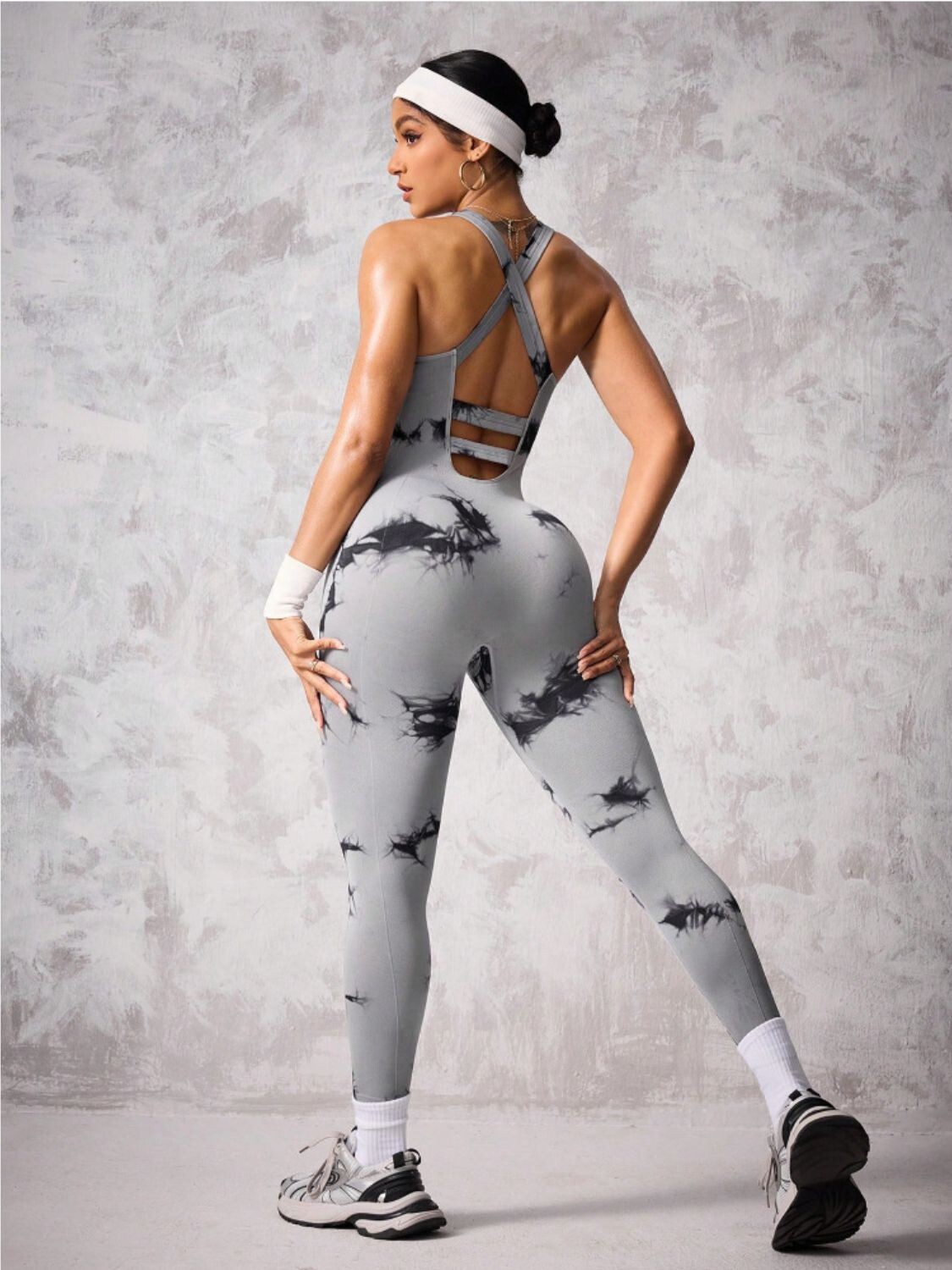 Bamboo Tie-Dye Scoop Jumpsuit