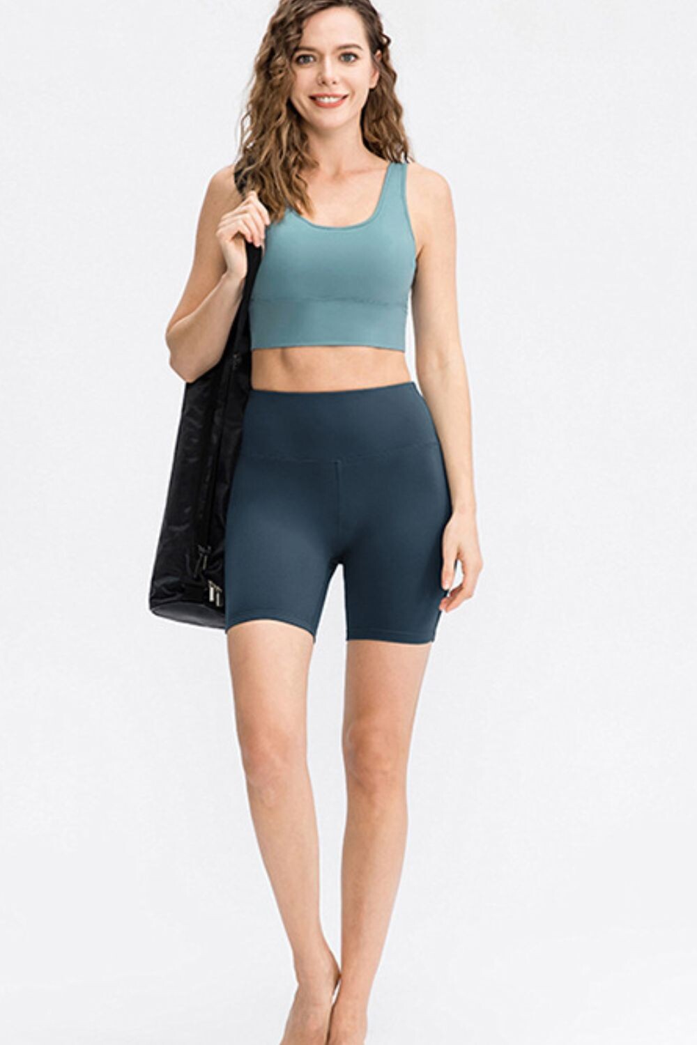 Exquisite High-Waist Active Shorts