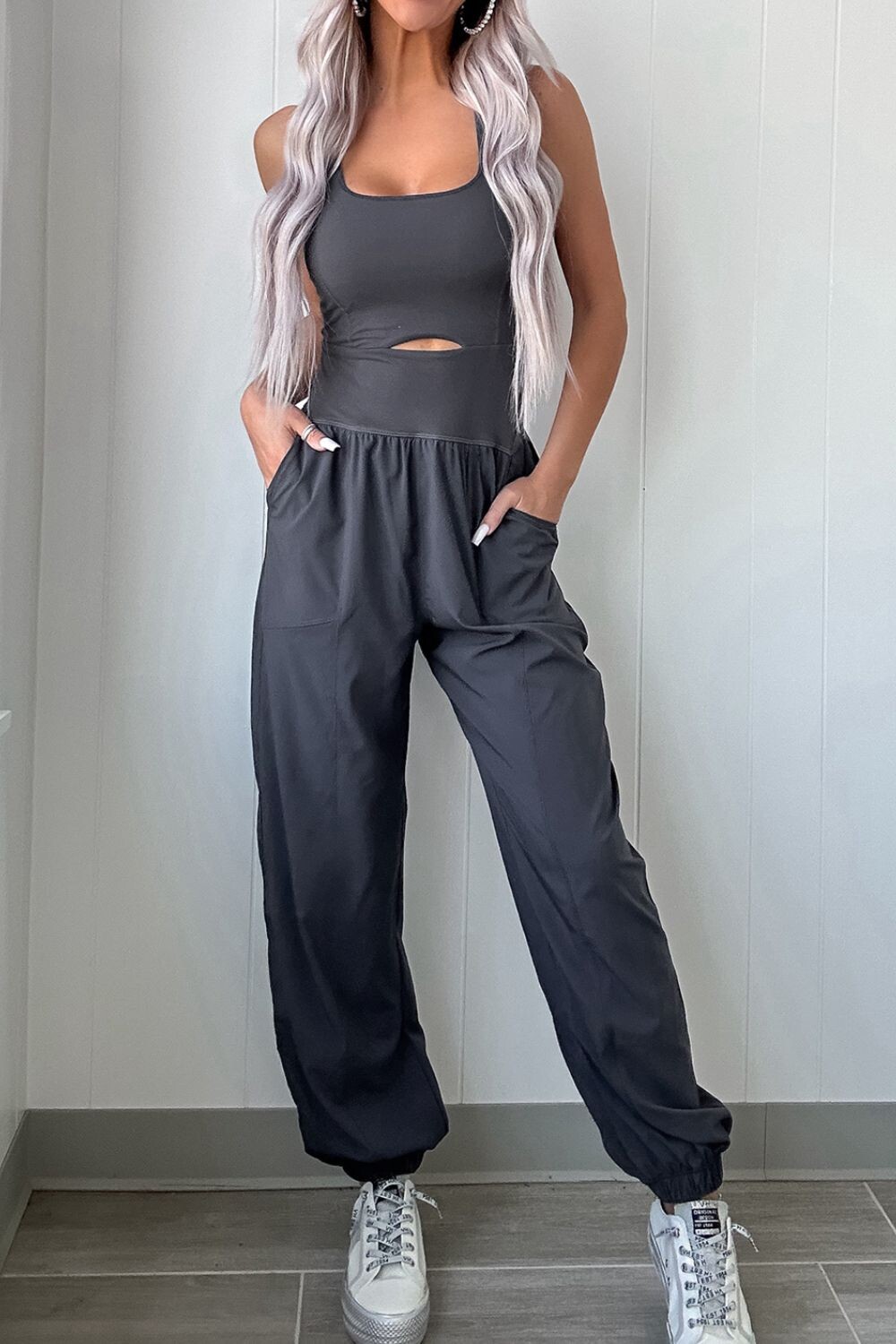 Twilight Cutout Active Jumpsuit