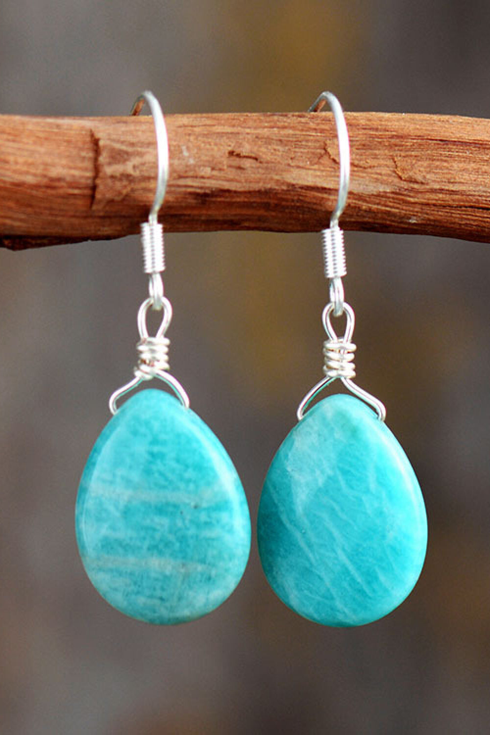 Aqua Drop Earrings