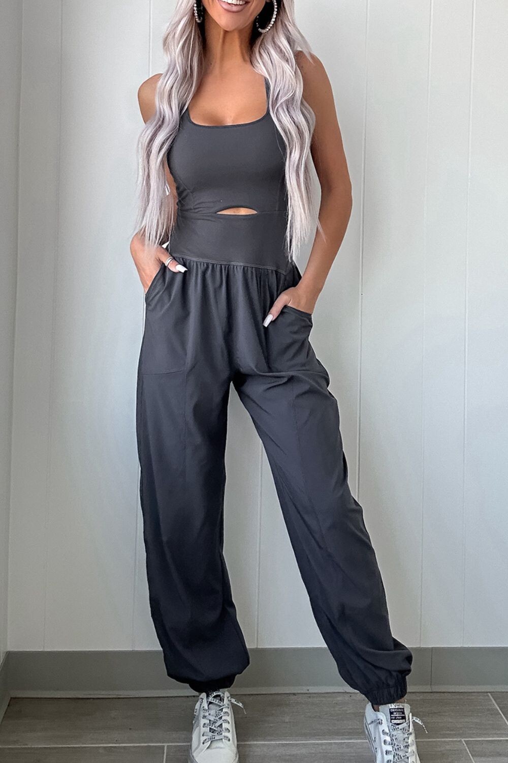 Twilight Cutout Active Jumpsuit