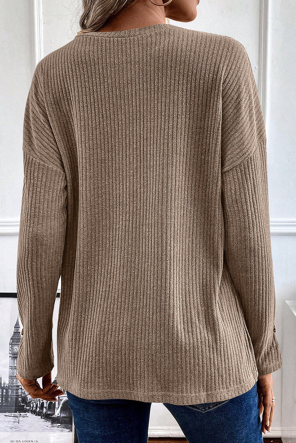 Cozy Vibes Henley