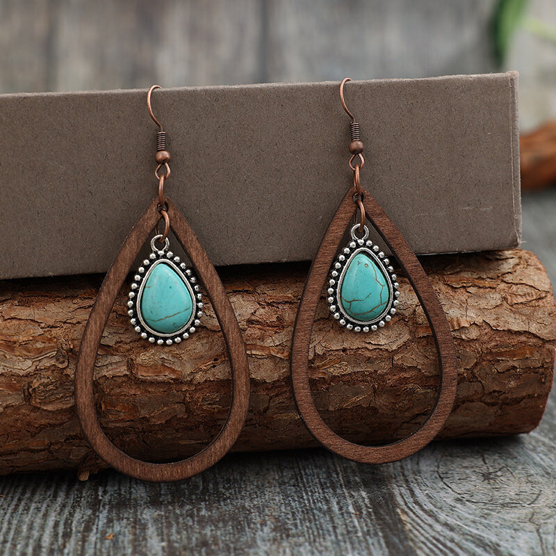 Rustic Aqua Drops
