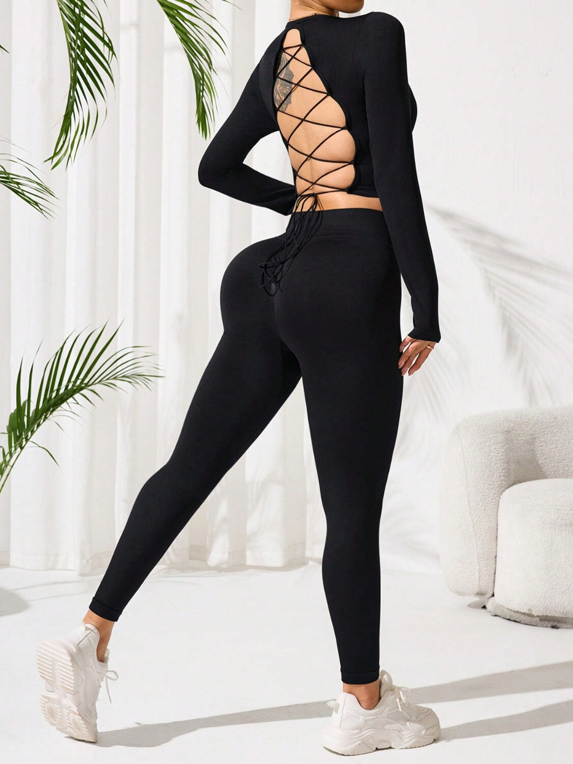 Lotus Flow Crop Top & Leggings Set