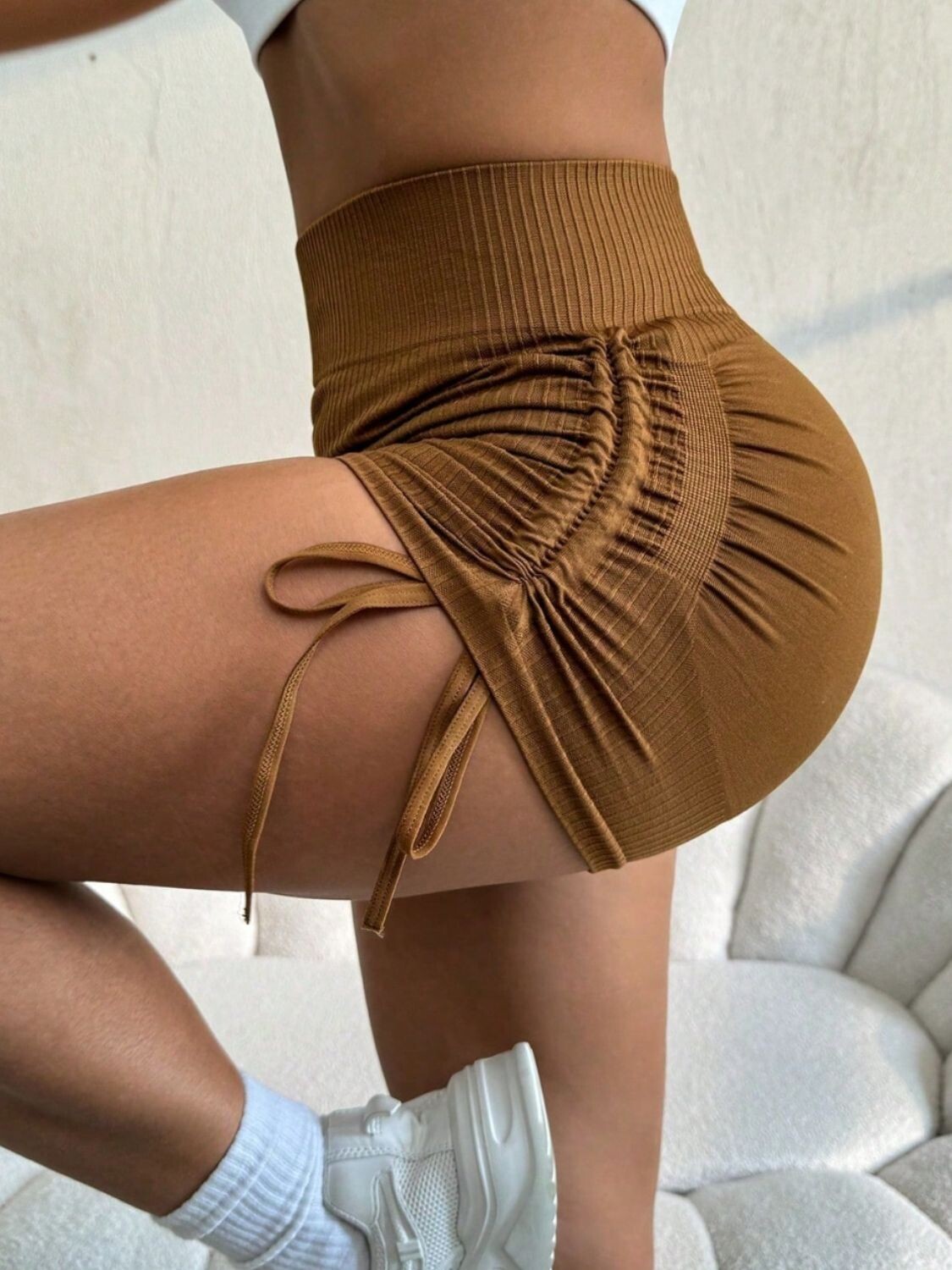 Elevate High Waist Drawstring Shorts