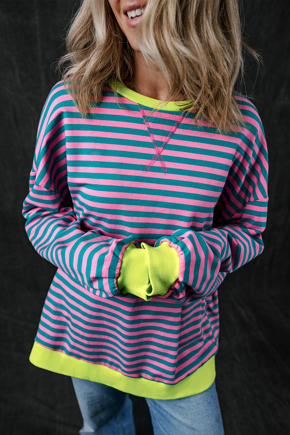 Vibrant Wave Sweater