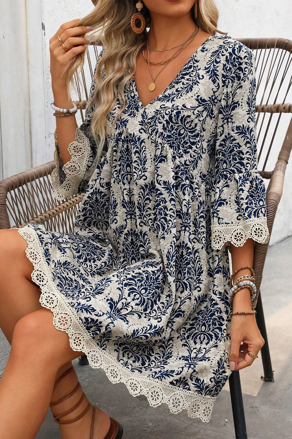 Navy Floral Whimsy