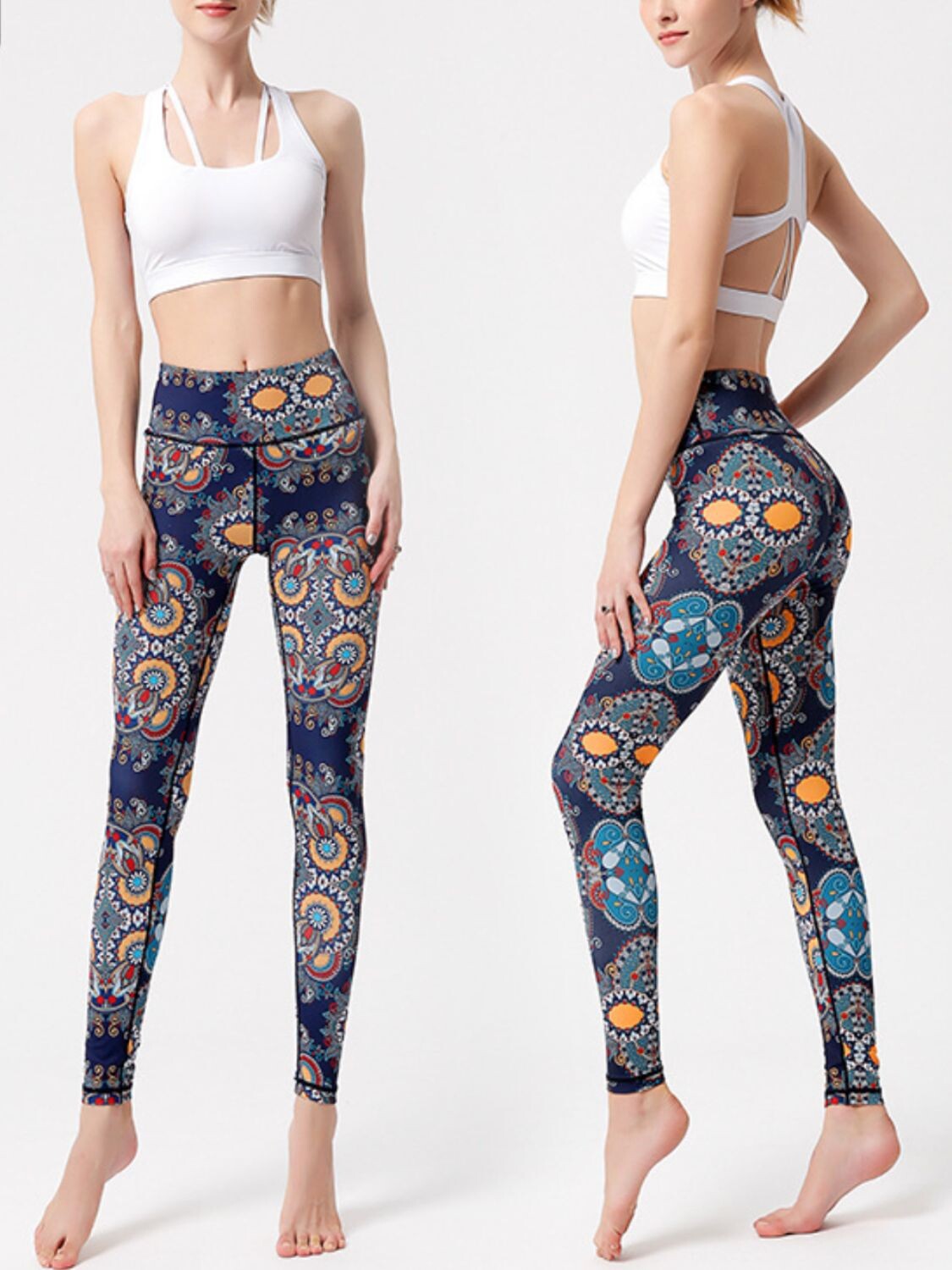 Majestic Print High-Waist Leggings