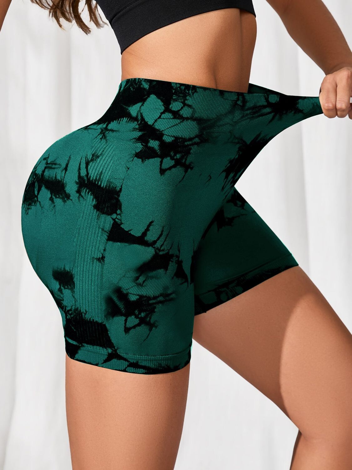 Lunar Vibe High-Waist Tie-Dye Shorts