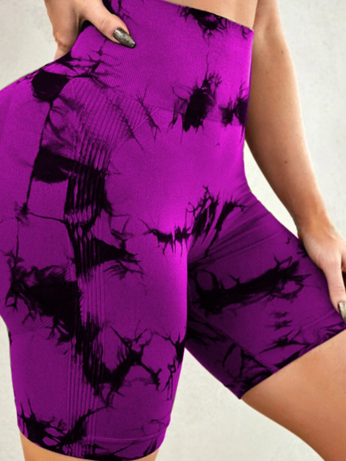 Lunar Vibe High-Waist Tie-Dye Shorts