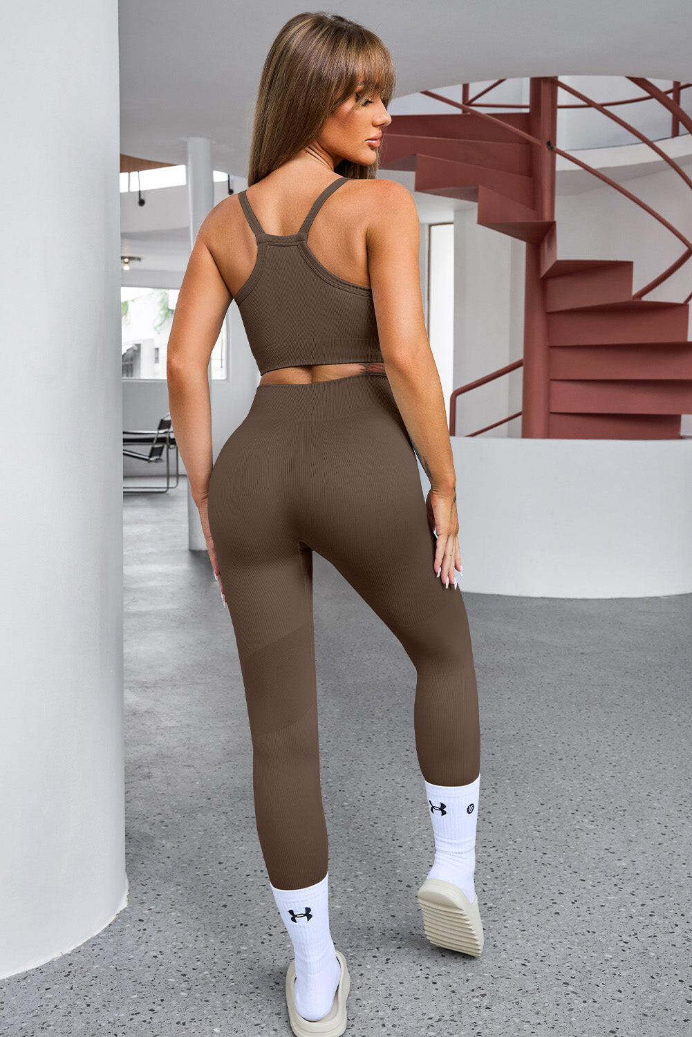 Equinox Cropped Tank & High-Waist Leggings Set